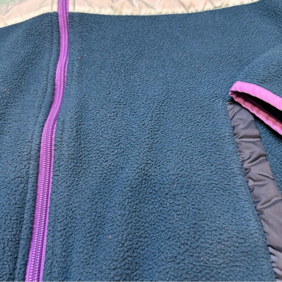 Cotopoxi women’s Teca fleece zip up jacket medium purple stripe Gorpcore hiking - Picture 9 of 9